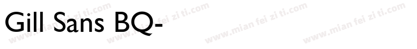 Gill Sans BQ字体转换
